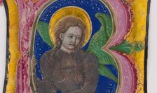 Manuscript Leaf Cutting from a Choir Book with an Illuminated Initial B..., 2nd half of the 15th cen Creator: Unknown