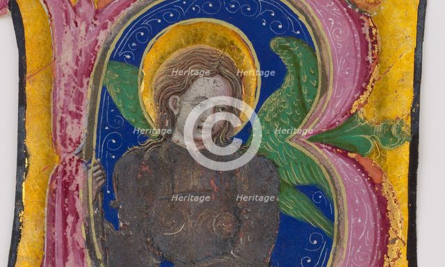 Manuscript Leaf Cutting from a Choir Book with an Illuminated Initial B..., 2nd half of the 15th cen Creator: Unknown.