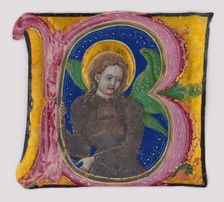 Manuscript Leaf Cutting from a Choir Book with an Illuminated Initial B..., second half of the 15th Creator: Unknown