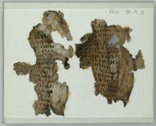Manuscript Leaf Fragment, Coptic, 4th-7th century. Creator: Unknown