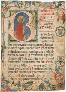 Manuscript Leaf from a Missal, Austrian, late 15th century. Creator: Unknown