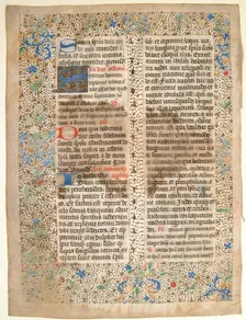 Manuscript Leaf from a Missal, French, mid-15th century. Creator: Unknown