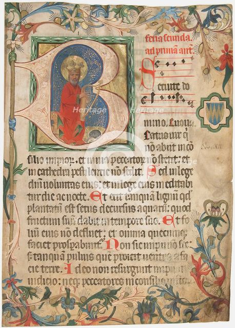 Manuscript Leaf from a Missal, late 15th century. Creator: Unknown.