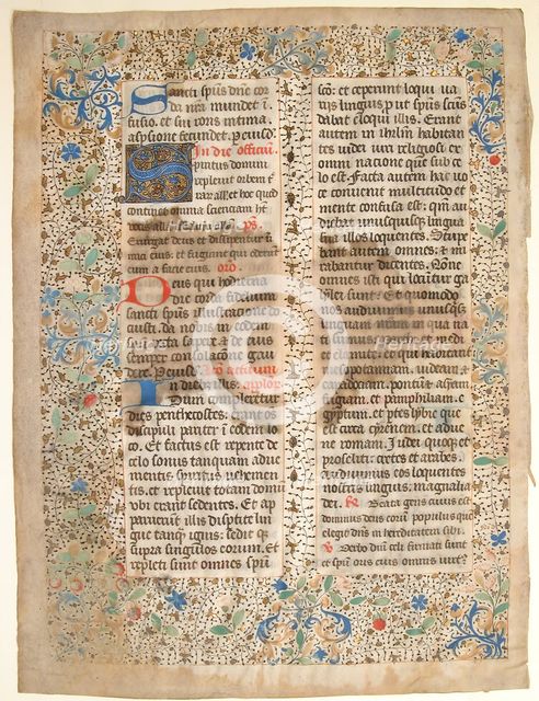Manuscript Leaf from a Missal, mid-15th century. Creator: Unknown.