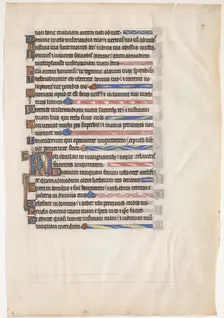 Manuscript Leaf from a Royal Psalter, British, 13th century. Creator: Unknown