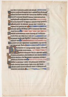 Manuscript Leaf from a Royal Psalter, British, 13th century. Creator: Unknown