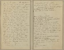 Manuscript Pages [verso], 1884-1888. Creator: Paul Gauguin