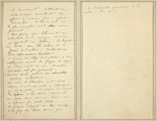 Manuscript Pages [verso], 1884-1888. Creator: Paul Gauguin