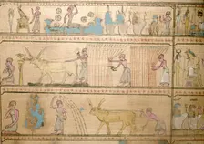 Manuscript showing afterlife, c11th century BC- c7th century BC