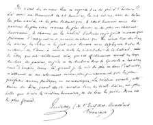 Manuscript, Signed by Francois Guizot c19th Century. Artist: Francois Guizot