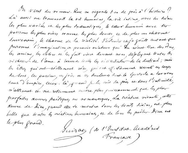 'Manuscript, Signed by Francois Guizot', c19th Century. Artist: Francois Guizot