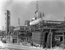 Manvers coal preparation plant, near Rotherham, South Yorkshire, 1956. Creator: Michael Walters