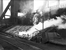 Manvers coal preparation plant, Wath upon Dearne, near Rotherham, South Yorkshire, 1956. Creator: Michael Walters