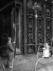 Manvers coal processing plant, Wath upon Dearne, near Rotherham, South Yorkshire, February 1957. Creator: Michael Walters