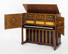Manxman Pianoforte, England, 1897. Creators: Mackay Hugh Baillie Scott, John Broadwood and Sons