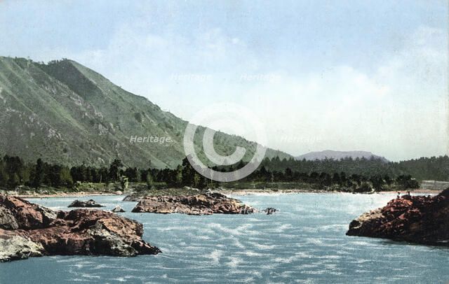 Manzherok Rapid on the Katun River, 1911-1913. Creator: Sergei Ivanovich Borisov.