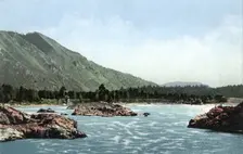 Manzherok Rapid on the Katun River, 1911-1913. Creator: Sergei Ivanovich Borisov