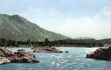 Manzherok Rapid on the Katun River, 1911-1913. Creator: Sergei Ivanovich Borisov