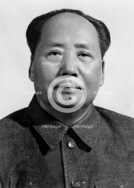 Mao Zedong, Chinese Communist revolutionary and leader, c1950s(?). Artist: Unknown