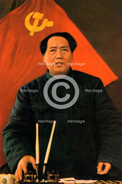 Mao Zedong, Chinese Communist revolutionary and leader, c1950s-c1960s(?). Artist: Unknown