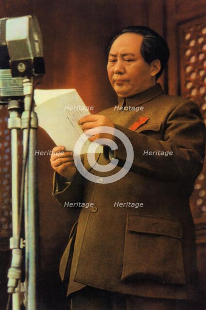 Mao Zedong, Chinese Communist revolutionary and leader, c1950s-c1960s(?). Artist: Unknown