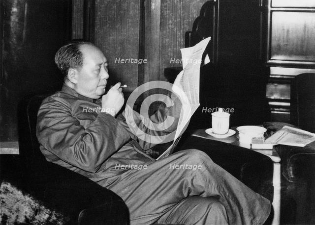 Mao Zedong, Chinese Communist revolutionary and leader, c1960s(?). Artist: Unknown