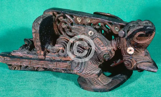 Maori canoe prow, New Zealand. Artist: Unknown