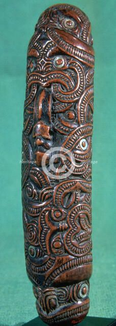 Maori flute (koauau), New Zealand. Artist: Unknown