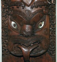 Maori wood-carving representing an ancestor