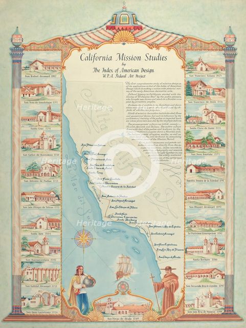 Map, 1935/1942. Creator: Hal Blakeley.
