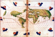 Map of Magellan's round the world voyage, 1519-1521