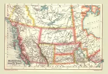 Map of Manitoba and the North West, 1902. Creator: Unknown