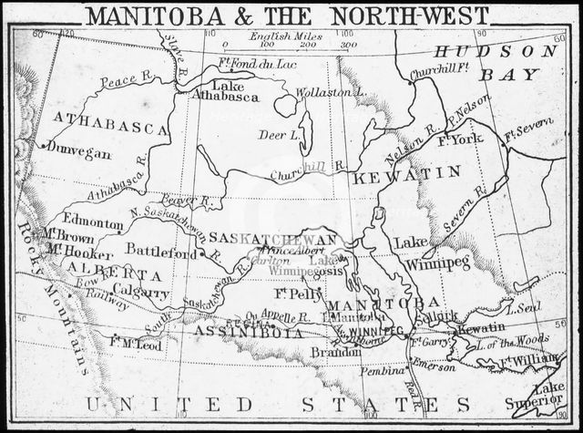 Map of Manitoba and the Northwest, Canada, c1893. Artist: George Philip & Son Ltd