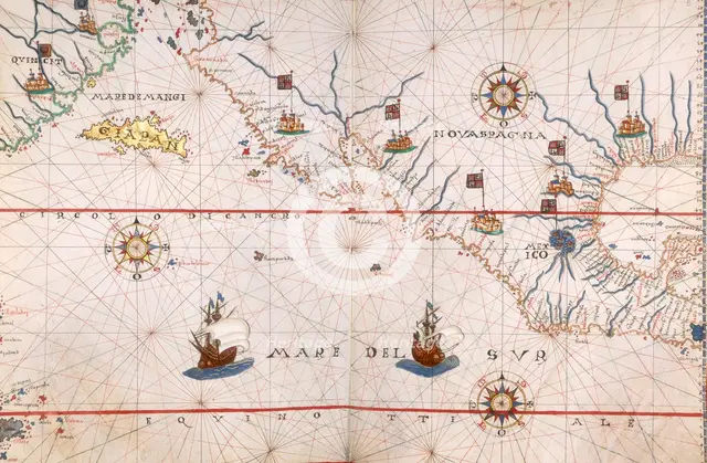 Map of Mexico, 1567. Creator: Joan Martines.