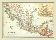 Map of Mexico, 1902. Creator: Unknown