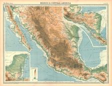 Map of Mexico and Central America