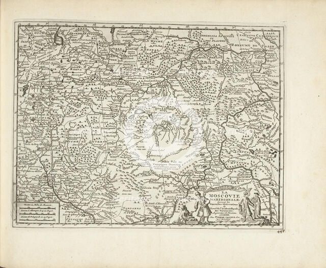 Map of Moscovia, 1726. Artist: Aa, Pieter van der (1659-1733)