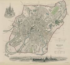 Map of Moscow, 1836. Artist: Clarke, W.B. (active c. 1836)