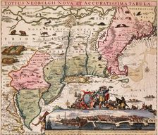 Map of New York and New England, 1710. Creator: Abraham Allard