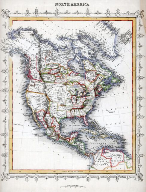 Map of North America. Artist: Unknown