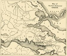 Map of Northern & Central Greece 1890. Creator: Unknown