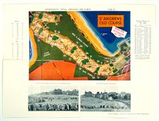 Map of Old Course, St Andrews, Open Championship, 1939. Creator: Unknown