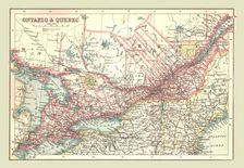 Map of Ontario and Quebec, 1902. Creator: Unknown