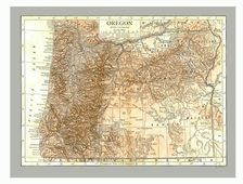 Map of Oregon, c1910. Creator: Emery Walker Ltd