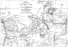 Map of a Portion of Africa, showing...Cameron's Route from the East to the West Coast...1876. Creator: Ernst Ravenstein