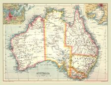 Map of Australia, 1902. Creator: Unknown