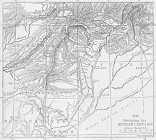 Map of Afghanistan c1891. Creator: James Grant