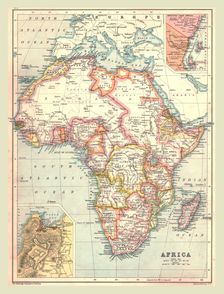 Map of Africa, 1902. Creator: Unknown