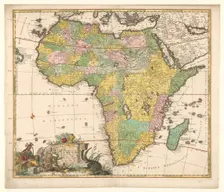 Map of Africa, c.1690. Creator: Carel Allard