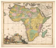 Map of Africa, c.1690. Creator: Carel Allard